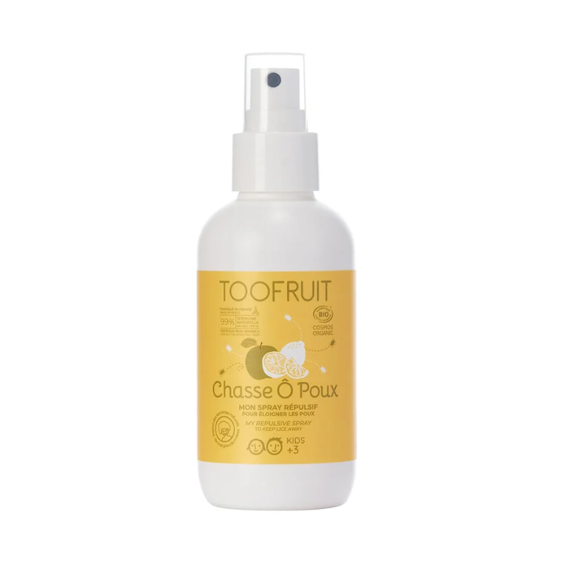 Too fruit chasse o poux  repellente spray anti pidocchi mela-limone