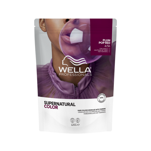 Wella professional supernatural color plump pop red 4/56