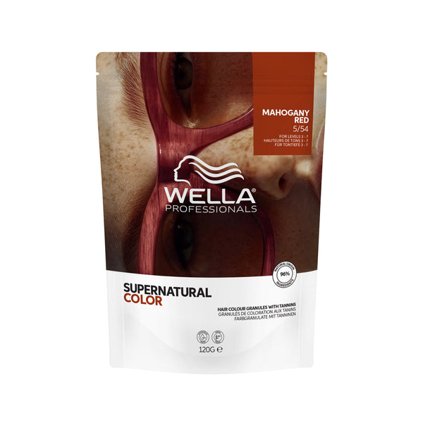 Wella professional supernatural color mahogany red 5/54