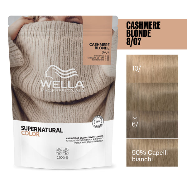 Wella professional supernatural color cashemere blonde 8/07