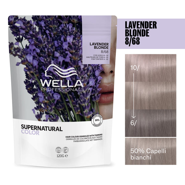 Wella professional supernatural color lavander blonde 8/68