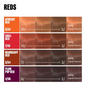 Wella professional supernatural color apricot red 8/34
