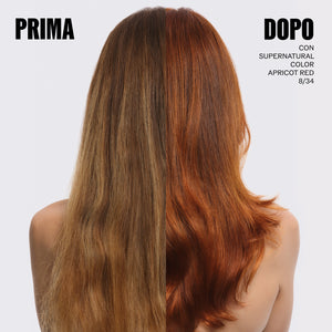 Wella professional supernatural color apricot red 8/34