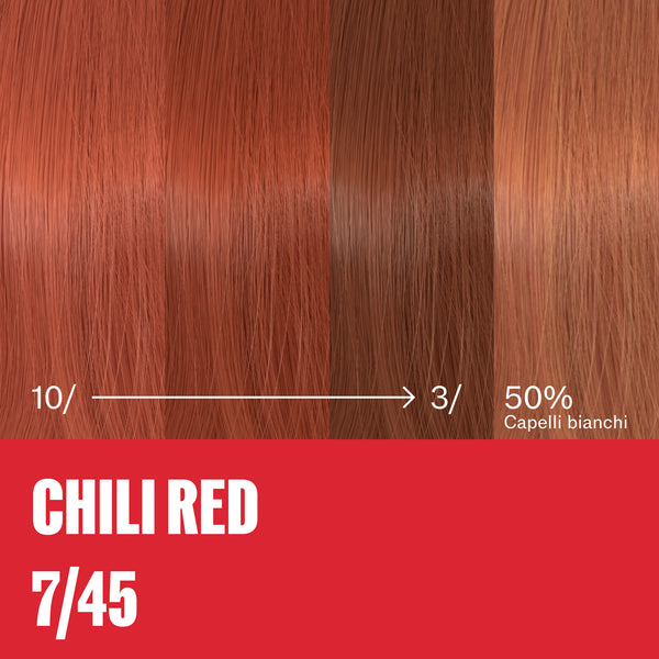 Wella professional supernatural color chili red 7/45