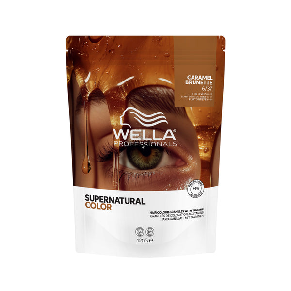 Wella professional supernatural color caramel brunette 6/73