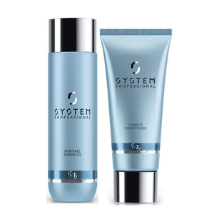 Wella system professional hydrate kit - shampoo hydrate 250 ml - conditioner hydrate 200 ml