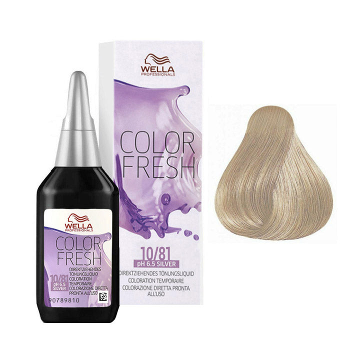 Wella color fresh 10/81 - biondo platino perla cenere 75 ml / 2.55 fl.oz