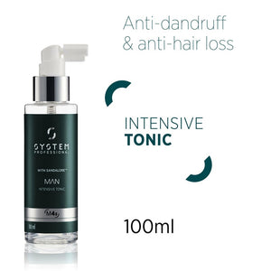Wella system professional man kit - shampoo antidandruff 250 ml e intensive tonic 100 ml