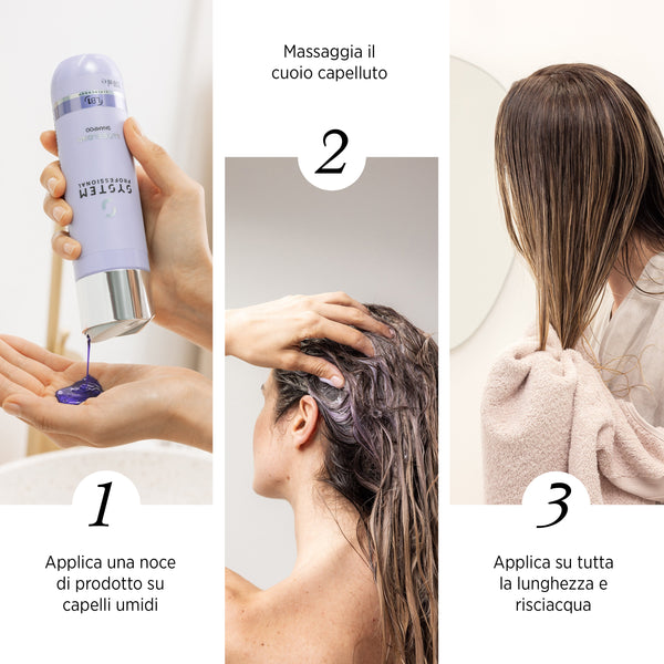 Wella system professional luxeblond kit - shampoo luxeblond 250 ml e mask luxeblond 200 ml