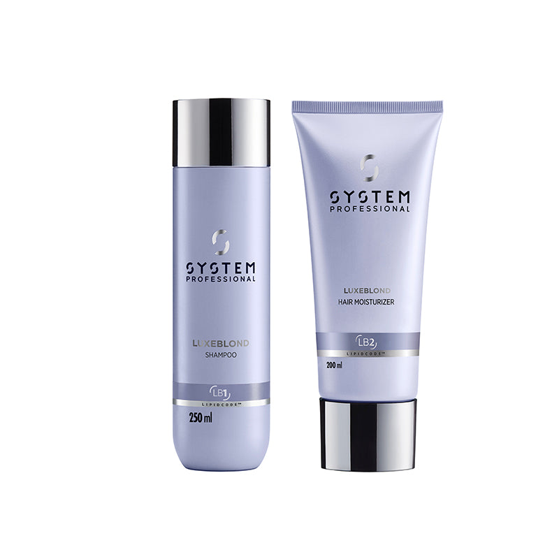 Wella system professional luxeblond kit - shampoo luxeblond 250 ml e conditioner luxeblond 200 ml