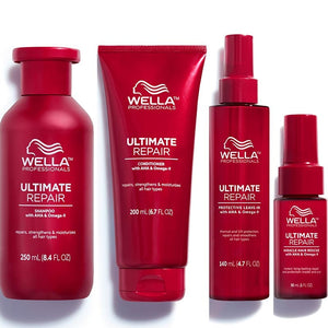 Wella professional ultimate repair shampoo 250 ml - conditioner 200 ml - hair rescue 30 ml e leave in 140 ml