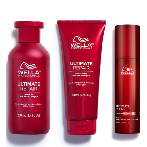 Wella professional ultimate repair shampoo 250 ml - conditioner 200 ml e leave in 95 ml