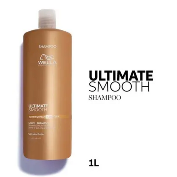 Wella professional ultimate smooth shampoo - shampoo per capelli secchi e crespi