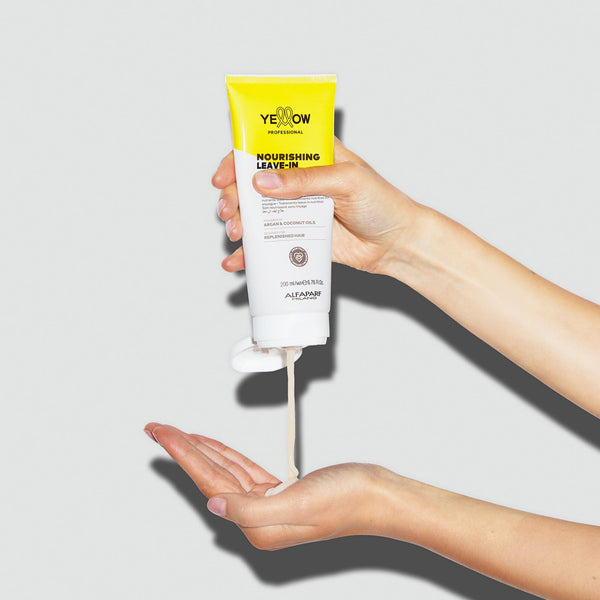 Yellow nourishing leave in treatment