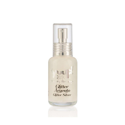 Yuup cani e gatti profumo glitter argento