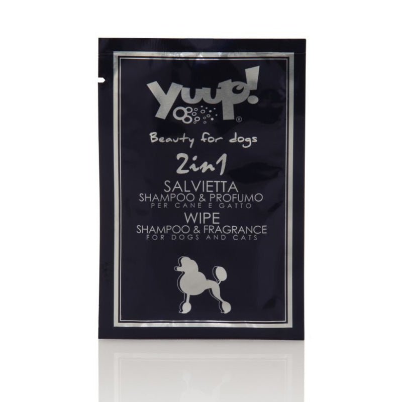 Yuup cani e gatti salviette 2-1 shampoo-profumo
