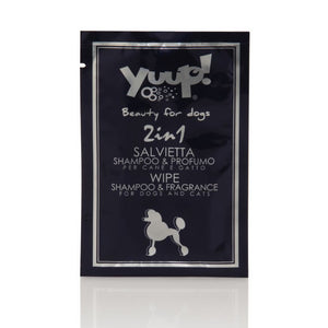 Yuup cani e gatti salviette 2-1 shampoo-profumo