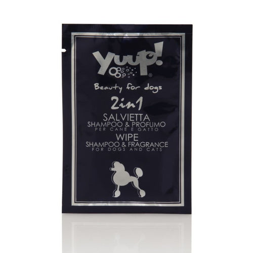 Yuup cani e gatti salviette 2-1 shampoo-profumo