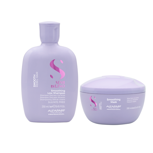 Alfaparf Semi di Lino Smooth - Shampoo smooth 250 ml e Mask 200 ml