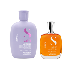 Alfaparf Milano Semi di Lino - Smoothing Low Shampoo 250 ml e Oil 100 ml