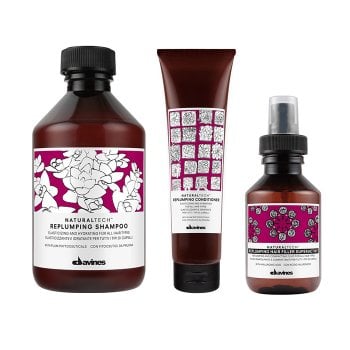 KIT DAVINES NATURALTECH RIMPOLPANTE SHAMPOO 250 ML - CONDITIONER 150 ML - HAIR FILLER 100 ML 