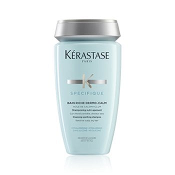 KERASTASE SPECIFIQUE BAIN RICHE DERMO CALM 250 ml - Shampoo lenitivo ipoallergenico per la purificazione della cute sensibile e capelli secchi