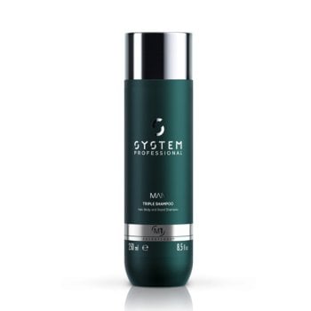 WELLA SYSTEM PROFESSIONAL MAN TRIPLE SHAMPOO 250 ml / 8.45 Fl.Oz