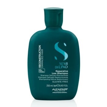 ALFAPARF SEMI DI LINO REPARATIVE SHAMPOO LOW 250 ml - Shampoo ristrutturante per capelli danneggiati e sfibrati