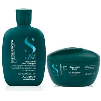 KIT ALFAPARF - SEMI DI LINO RECONSTRUCTION SHAMPOO 250 ML E MASK 200 ML