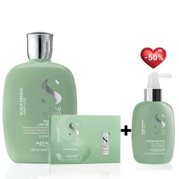 KIT ALFAPARF - TRATTAMENTO SCALP RENEW ANTI HAIR LOSS SHAMPOO + LOTION + TONIC 50% FREE