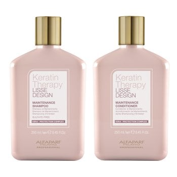ALFAPARF KERATIN THERAPY LISSE SHAMPOO E CONDITIONER - Mantenimento capelli lisci alla cheratina