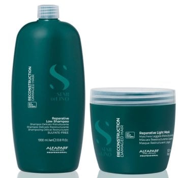 ALFAPARF SEMI DI LINO RECONSTRUCTION SHAMPOO 1000 ML E LIGHT MASCHERA 500 ML GRANDE FORMATO