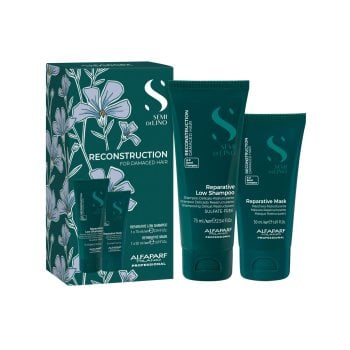 ALFAPARF SEMI DI LINO RECONSTRUCTION SHAMPOO 75 ML E MASK 50 ML TRAVEL SET
