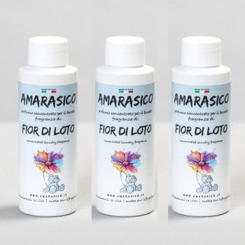 AMARASICO ESENCIA PARA LAVANDERÍA FIOR DI LOTO 100ml - MULTIPACK 3 PZ