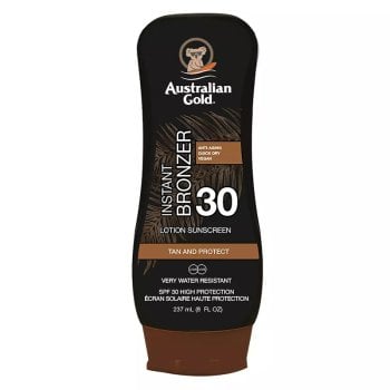 AUSTRALIAN GOLD SPF 30 INSTANT BRONZER LOTION SUNSCREEN 237 ml / 8.00 Fl.Oz
