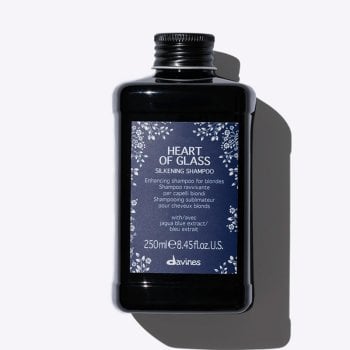 DAVINES HEART OF GLASS SILKENING SHAMPOO 250 ml - Shampoo ravvivante per capelli biondi.