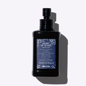 DAVINES HEART OF GLASS SHEER GLAZE 150 ml - Fluido illuminante termoprotettivo per capelli biondi.