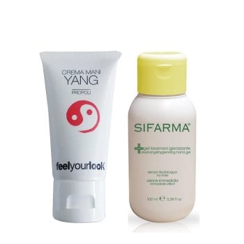 KIT GEL LAVAMANI IGENIZZANTE 100 ml E FEEL YOUR LOOK CREMA MANI YANG PROPOLI 50 ml