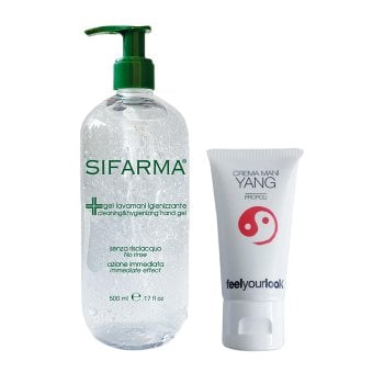 KIT GEL LAVAMANI IGENIZZANTE 500 ml E FEEL YOUR LOOK CREMA MANI YANG PROPOLI 50 ml