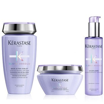 KERASTASE BLOND ABSOLU RITUEL BAIN ULTRA VIOLET-MASQUE ULTRA VIOLET E CICAPLASME