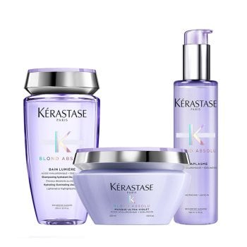KERASTASE BLOND ABSOLU RITUEL BAIN LUMIERE-MASQUE ULTRA VIOLET-CICAPLASME