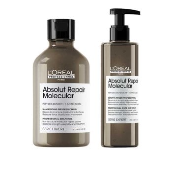 L'OREAL SERIE EXPERT ABSOLUT REPAIR MOLECULAR SHAMPOO 300 ml - CONDITIONER 250 ml