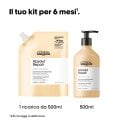 L'OREAL SERIE EXPERT ABSOLUT REPAIR REFILL SHAMPOO 500 ml - Shampoo per capelli molto danneggiati.