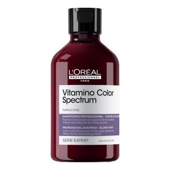L'OREAL SERIE EXPERT VITAMINO COLOR SPECTRUM SHAMPOO VIOLA 300 ml / 10.14 Fl.Oz
