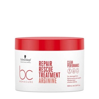 SCHWARZKOPF BC BONACURE CLEAN PERFORMANCE ARGININE REPAIR RESCUE TREATMENT 500 ml / 16.9 Fl.Oz