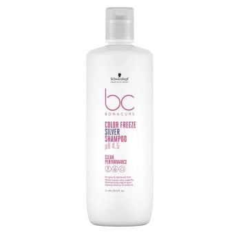 SCHWARZKOPF BC BONACURE CLEAN PERFORMANCE COLOR FREEZE SILVER SHAMPOO 1000 ml / 33.8 Fl.Oz