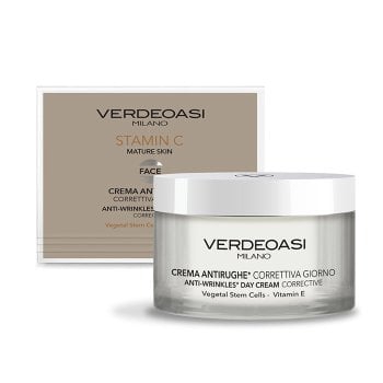 VERDEOASI STAMIN C CREMA ANTIRUGHE CORRETTIVA GIORNO 200 ml / 6.80 Fl.Oz