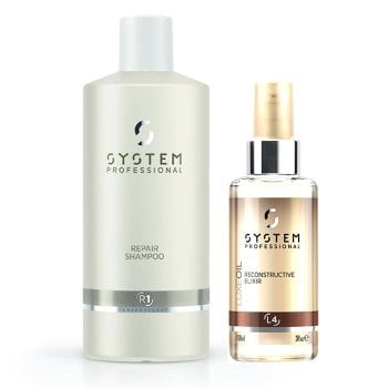 WELLA SYSTEM PROFESSIONAL - REPAIR SHAMPOO 500 ml e LUXE OIL RECONSTRUCTIVE ELIXIR 100 ml