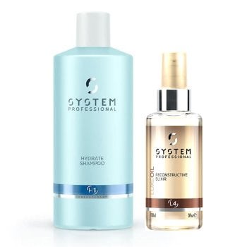 WELLA SYSTEM PROFESSIONAL - HYDRATE SHAMPOO 500 ml e LUXE OIL RECONSTRUCTIVE ELIXIR 100 ml