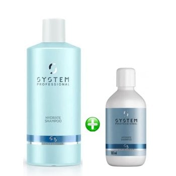 WELLA SYSTEM PROFESSIONAL KIT HYDRATE SHAMPOO 500 ml - TRAVEL SHAMPOO 100 ML